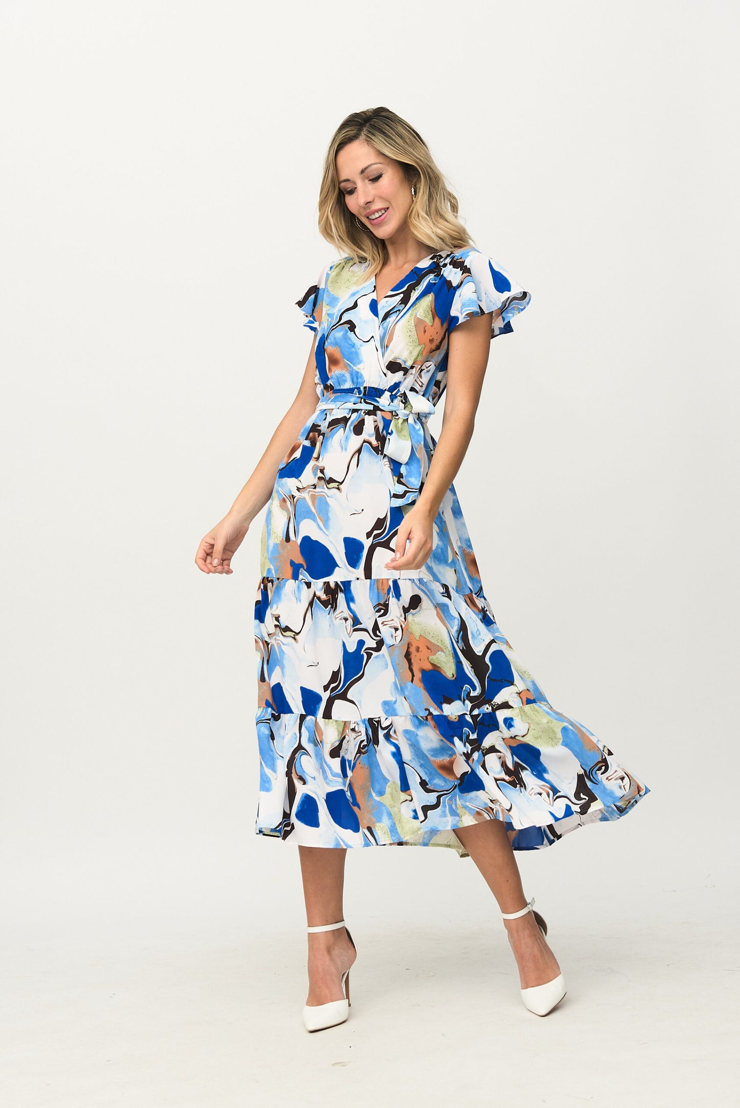 11917 Vestido largo azul marino