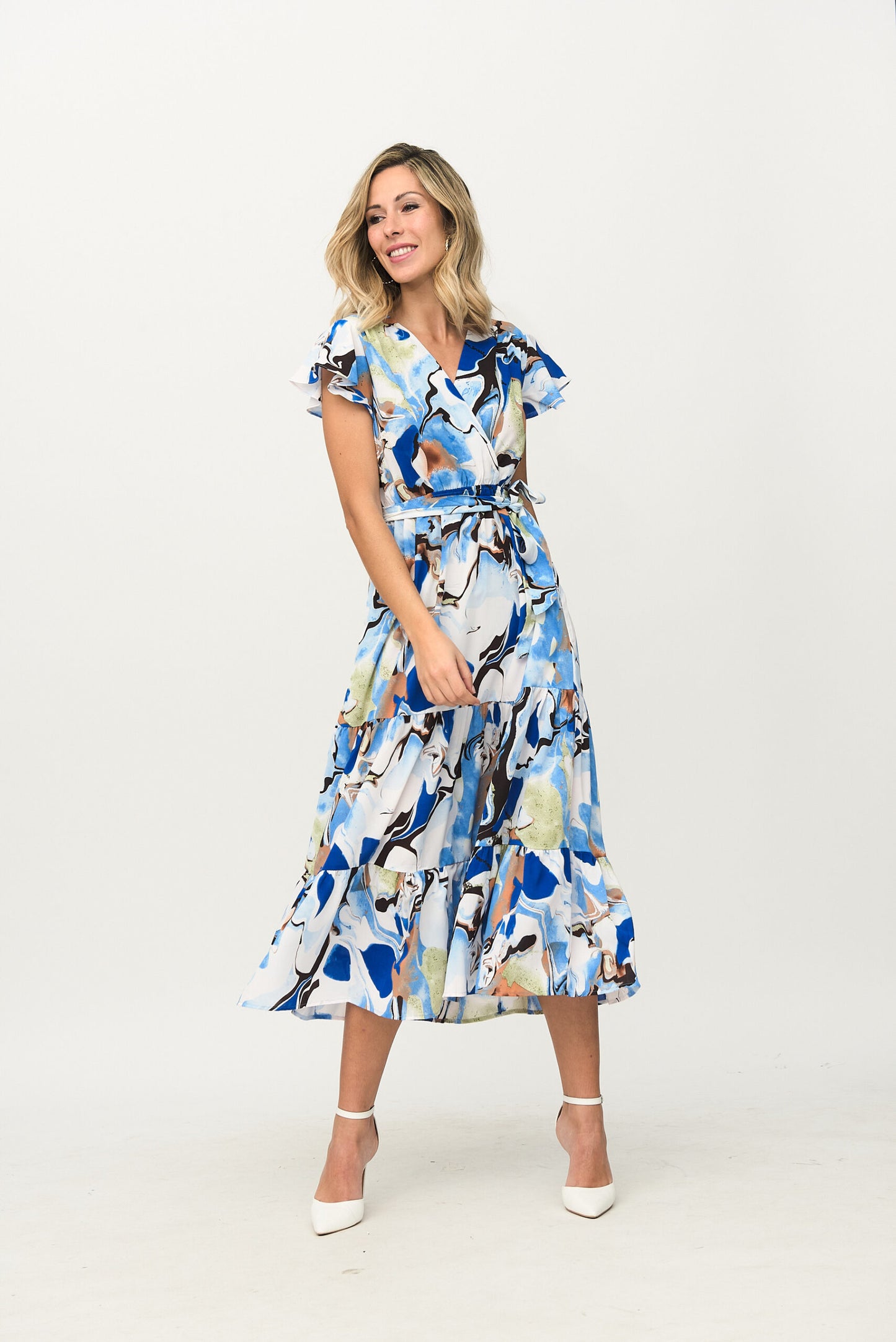11917 Vestido largo azul marino