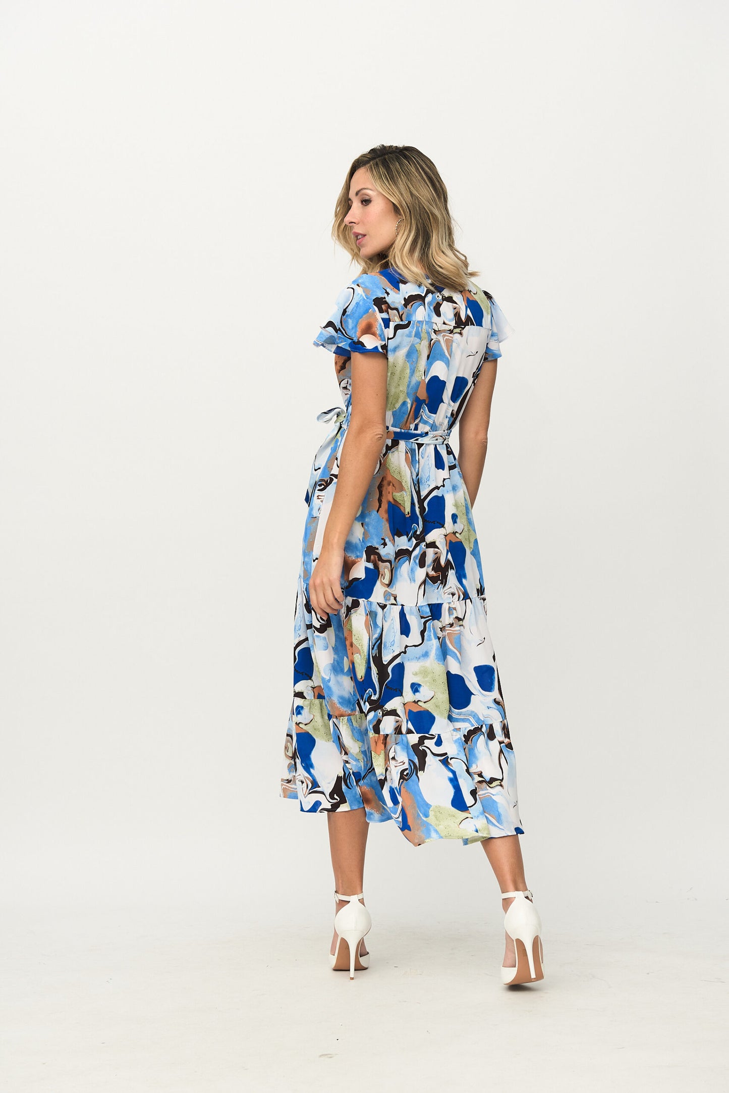 11917 Vestido largo azul marino
