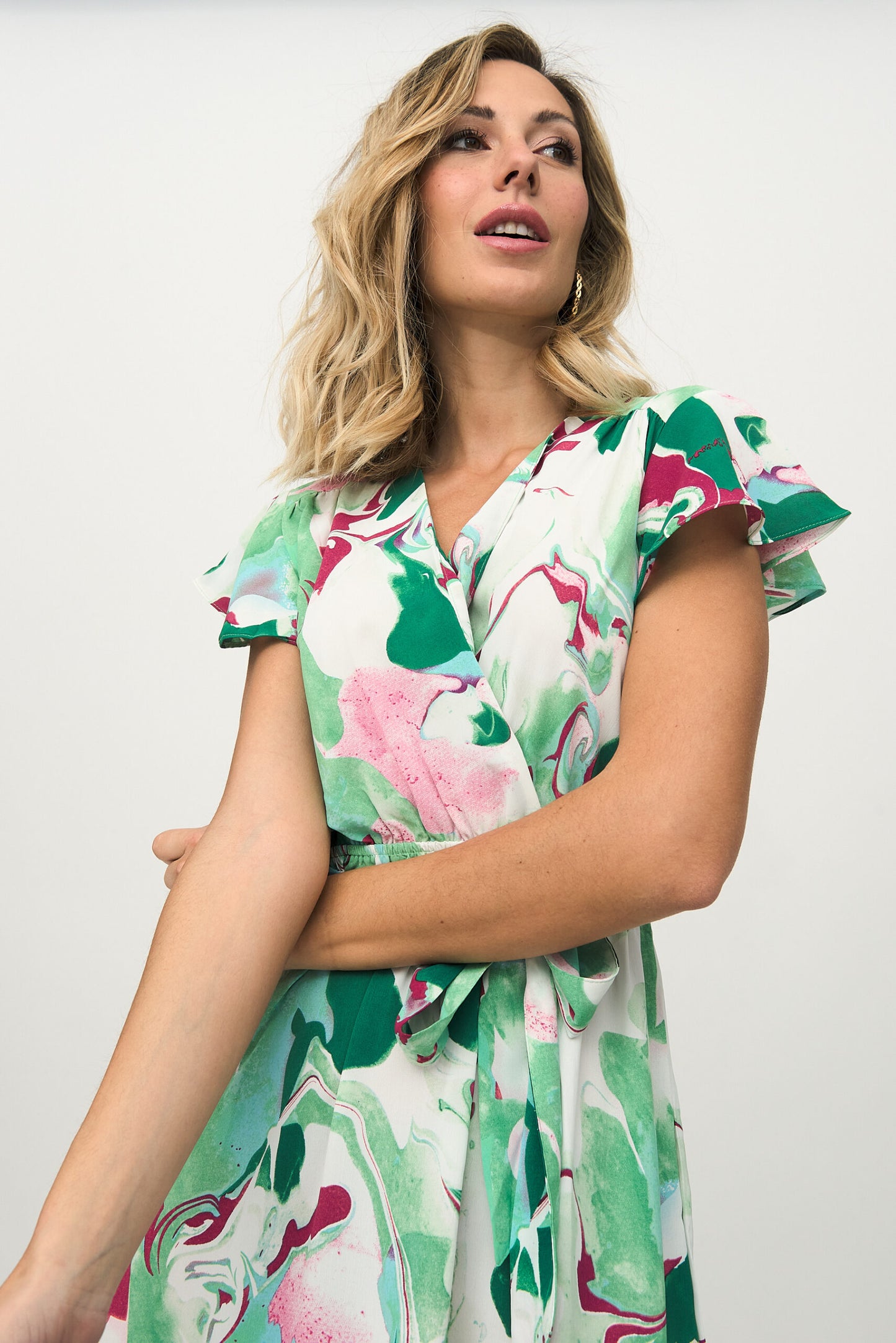 11918 Vestido largo verde